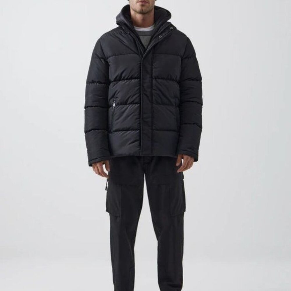French Connection Row Fleece Puffer Coat